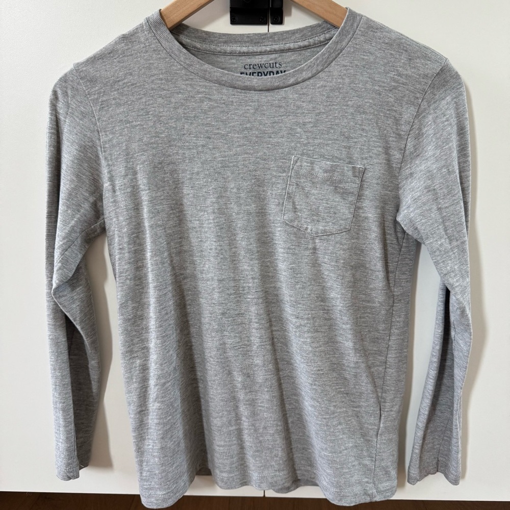 Crewcuts everyday | grey long sleeve pocket tee | size 10